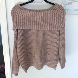 Off the shoulder sweater
